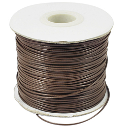 Honeyhandy Korean Waxed Polyester Cord, Bead Cord, Camel, 1.2mm, about 185yards/roll