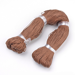 Honeyhandy Waxed Cotton Cord, Sienna, 1.5mm, about 360yard/bundle(330m/bundle)