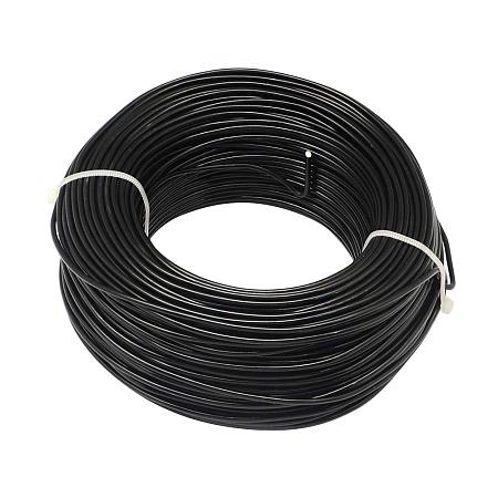 ARRICRAFT 200m 1mm Aluminum Wire Craft Metal Wire Jewelry Beading Wire for Earring Pendant Bracelet Jewelry DIY Craft Making, Black