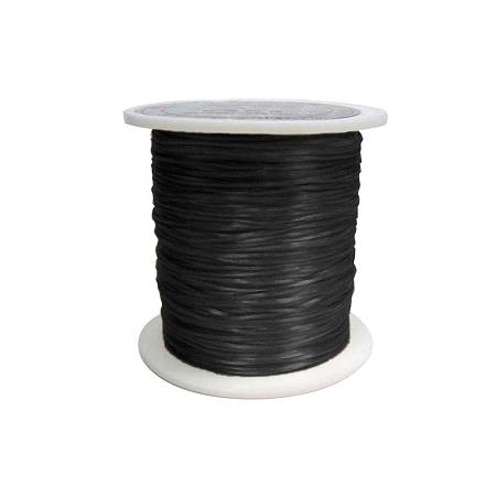 NBEADS 25 Rolls of 0.8mm Black Elastic Stretch Fibre Wire Beading Cords Jewelry Making Strings,60m/Roll
