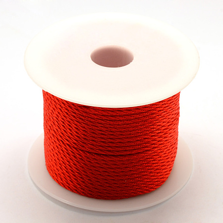 Honeyhandy Nylon Thread, Red, 1.0mm, about 49.21 yards(45m)/roll