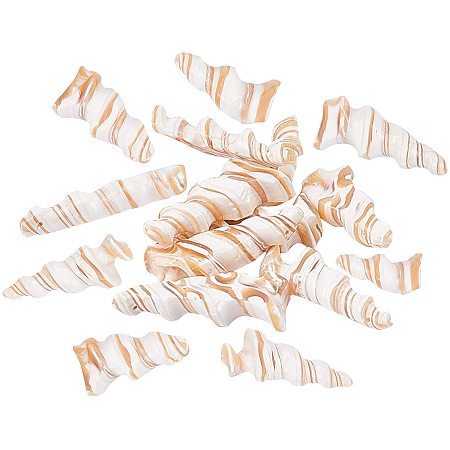 NBEADS 20 Pcs Natural Trochid Shell Beads Top Drilled Seashell Beads Beach Seashell Charms for DIY Summer Ocean Craft Jewelry Making Wedding Party Home Decor
