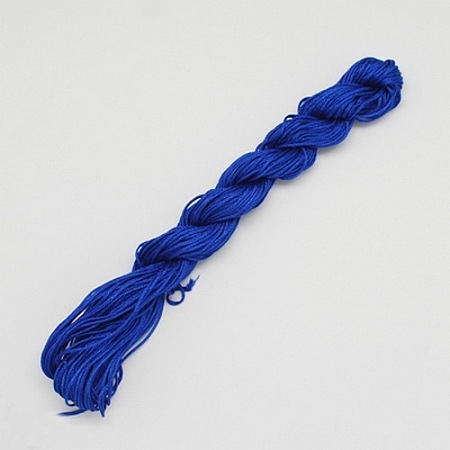 Honeyhandy 22M Nylon Jewelry Thread, Nylon Cord for Bracelets Making, Blue, 1mm
