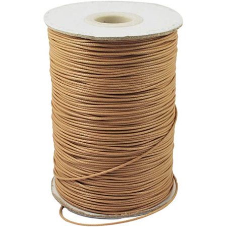 PandaHall Elite About 185 Yards/roll 1.5mm Waxed Polyester Cord Korean Waxed Cord Peru Thread Beading Thread Bead Cord for DIY Jewellery Bracelets Craft Making
