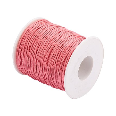 1mm Braided Waxed Cord, Red - The Bead Hold