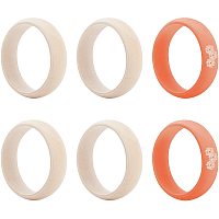 OLYCRAFT 6 Pcs Unfinished Natural Wood Bangles Blank Wooden Bangle Bracelet Natural Round Wood Ring for Crafting Bracelet Jewelry Making 2.72 inch Inner Diameter