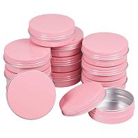 BENECREAT 20 Pack 2 OZ Pink Tin Cans Screw Top Round Aluminum Cans Screw Lid Containers - Great for Store Spices, Candies, Tea or Gift Giving