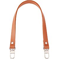 WADORN Cowhide Handbag Handles, 21.2 Inch Genuine Leather Shoulder Bag Strap Leather Purse Handles Tote Bag Strap Replacement with Swivel Clasps for DIY Bag Purse Making Accessories, Brown