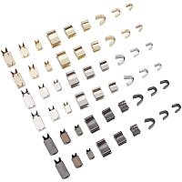 BENECREAT 90PCS #8/#5/#3 Zipper Bottom Zipper Stopper and Top Stops Brass Zipper Replacement Parts for Sewing Clothing Crafts (30PCS/Size, 3 Colors)