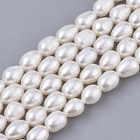 ARRICRAFT Natural Cultured Freshwater Pearl Beads Strands, Rice, Seashell Color, 6~7.5x5~6mm, Hole: 0.6mm, about 52~54pcs/Strand, 14.17 inches(36cm)