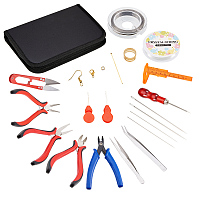 PandaHall Elite Jewelry Making Tool Kit for Jewelry Crafting Jewelry Findings Starter Kit Jewelry Beading Making and Repair Tools Kit