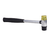PandaHall Elite Size 22.5x6.9x2.5cm Double-Faced Soft Mallet Rubber Sledge Hammer with Steel Handle