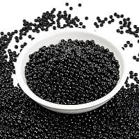 MIYUKI Round Rocailles Beads, Japanese Seed Beads, 8/0, (RR401) Black, 8/0, 3mm, Hole: 1mm, about 866pcs/10g