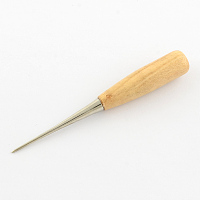Honeyhandy Stainless Steel Bead Awls, with Wood Handle, BurlyWood, 120x16mm, Pin: 0.55~9.2mm