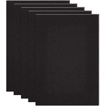 BENECREAT 10PCS Self Adhesive Backed Foam Sheet 12x8 Inch Black Nonslip EVA Foam Pad Mat with Adhesive Back for Furniture Doors, 1.5mm Thick