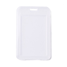 Honeyhandy Plastic ID Card, Vertical Plastic Name Key Card Tag Holder, White, 112x69.5x10mm