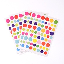 Honeyhandy Flat Round DIY Cloth Picture Stickers, Mixed Color, 16x9.4cm, about 6pcs/bag