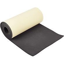 BENECREAT 78.7x12 inch Black Self-Adhesive EVA Foam Roll, 5mm Thick Sticky Upholstery Foam Sheets for Scrapbooking Crafts, Cosplay Model, Cushion Furniture, Gap Filling, Packing