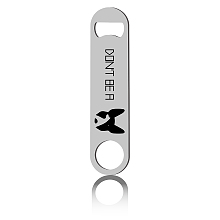 CREATCABIN 7" Funny Bottle Opener Dog Flat Speed Openers Stainless Steel Heavy Duty For Bar Pub Beer Bartenders Home Kitchen Christmas Valentine Birthday Gifts Easy To Use- Don't Be A Dog