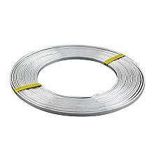 ARRICRAFT 5 Rolls 10m/roll 5mm Flat Aluminum Wire Craft Metal Wire for Jewelry DIY Craft Making, Silver