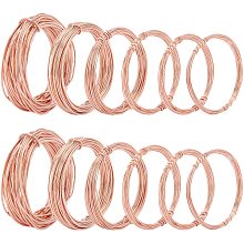 BENECREAT 12 Rolls Assorted Dead Soft Copper Wire, 18/20/22/24/26/28 Gauge Round Copper Wire for Jewelry Craft Making, 16.5 Ft Per Roll