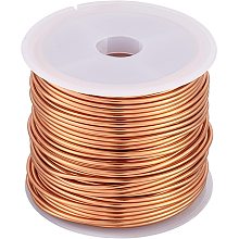 BENECREAT 16 Gague 32.8ft Tarnish Resistant Copper Wire, Copper Jewelry Craft Wire for Jewelry Beading, Wrapping, Sculpturing, Floral and Gardening