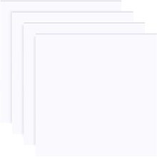 OLYCRAFT 4pcs 8 x 8 Inches Expanded PVC Sheet Opaque White 3mm Thick Square PVC Foam Board Waterproof for Displays Digital Screen Printing