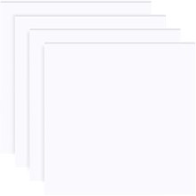 OLYCRAFT 4pcs 8 x 8 Inches PVC Foam Board 5mm Thick White PVC Sheet Square Plastic Poster Board for Art Crafts Display Projects