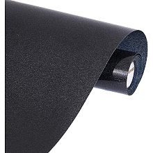 BENECREAT 12" x 5ft Glitter Heat Transfer Vinyl Roll Iron on Vinyl Roll for DIY Clothing T-shirt Bag Making and Decoration, Black