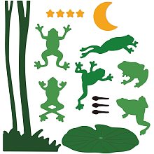 GLOBLELAND Summer Scenery Die-Cuts Set Frogs Cutting Dies for DIY Scrapbooking Festival Greeting Cards Diary Journal Making Paper Cutting Album Envelope Decoration