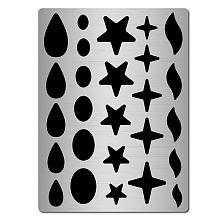 GORGECRAFT Metal Jewelry Stencils Stainless Steel Shape Earring Teardrops Cutouts Stencil Lapidary Cabochons Template Tear Drop Star Stencils for Teardrop Jewelry Making DIY Earrings Crafts Bracelets