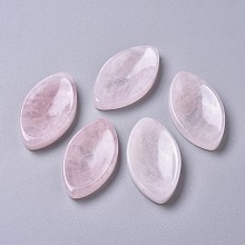 Honeyhandy Natural Rose Quartz Massager, Worry Stone for Anxiety Therapy, Horse Eye, 48x27x8mm