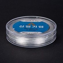 Honeyhandy Korean Round Crystal Elastic Stretch Thread, for Bracelets Gemstone Jewelry Making Beading Craft, Clear, 0.8mm, about 45.93~47.02 yards(42~43m)/roll