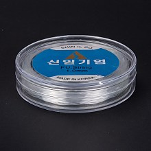 Honeyhandy Korean Round Crystal Elastic Stretch Thread, for Bracelets Gemstone Jewelry Making Beading Craft, Clear, 1mm, about 28.43~29.52 yards(26~27m)/roll