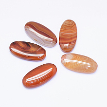 Honeyhandy Natural Red Agate/Carnelian Cabochon, Oval, 31x15x6mm