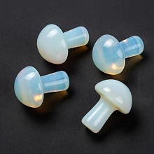 Honeyhandy Opalite Mushroom GuaSha Stone, Gua Sha Scraping Massage Tool, 20~21x15~15.5mm