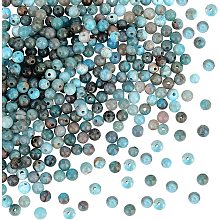 OLYCRAFT 294pcs 4mm Natural Apatite Beads Natural Stone Beads Round Loose Beads Stone Gemstone Energy Healing Beads for Bracelet Necklace Jewelry Making DIY Craft