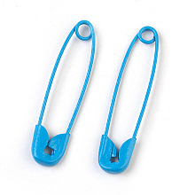 Arricraft Iron Safety Pins, Deep Sky Blue, 30x7x2mm, Pin: 0.7mm