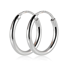 Arricraft 925 Sterling Silver Hoop Earrings Endless Unisex Small Hoop Earrings 10mm Gold Plating Cartilage Huggie Hoop Earrings for Women Men, Platinum, 10mm