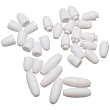 Pandahall Elite 100 pcs Plastic Break Away Safety Clasp Buckle for Necklaces Bracelets Jewelry DIY Craft Making, White