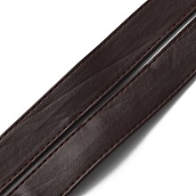 GORGECRAFT Flat PU Imitation Leather Cord, for Bag Decor, Coconut Brown, 25x2~2.5mm