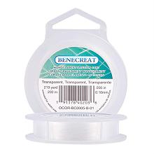 BENECREAT 200m 0.16mm Fishing Nylon Beading Thread Wire for Hanging, Bracelet and Jewelry Making