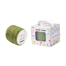 ARRICRAFT 1 Roll(100m, about 100 Yards) YellowGreen Colored Jute twine Jute String for Jewelry Making Craft Project, 2mm