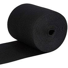 BENECREAT 4.5 Inch by 6.5 Yards Knit Elastic Band Flat Stretch Elastic Band for DIY Sewing Project Waist Band Making, Black