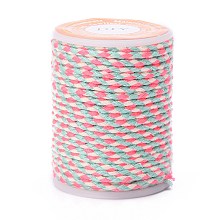 Honeyhandy 4-Ply Cotton Cord, Handmade Macrame Cotton Rope, for String Wall Hangings Plant Hanger, DIY Craft String Knitting, Colorful, 1.5mm, about 4.3 yards(4m)/roll