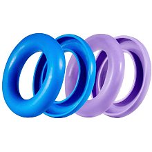 NBEADS 4 Pcs 2 Colors Sewing Bobbing Rings, Silicone Organizer Holder Case for Sewing Machine Bobbins