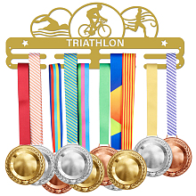 SUPERDANT Triathlon Medal Hanger Display Cycling Running Swimming 40+ Competition Medal Holder Frame Iron tan Medal Hook for Competition Medal Holder Display Wall Hanging Athlete Gift