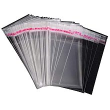 Pandahall Elite 1000pcs Clear Sealing Cellophane Bags Flat Cello Wrap Flap Resealable Bags Cellophane Favor for Candy Cookie Bakery Treat Jewelry Retail Gift Party Wedding Christmas Birthday Gifts 6x4cm