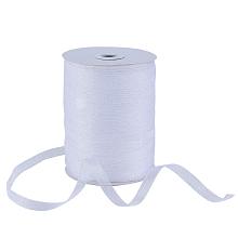 BENECREAT 1Roll 3/8" Wide 500 Yards Sparkle Sheer Organza Ribbon for Festive Decoration DIY Crafts Arts & Garden,White