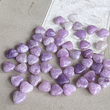 Honeyhandy Natural Amethyst Beads, Heart, 10mm, Hole: 1.4mm